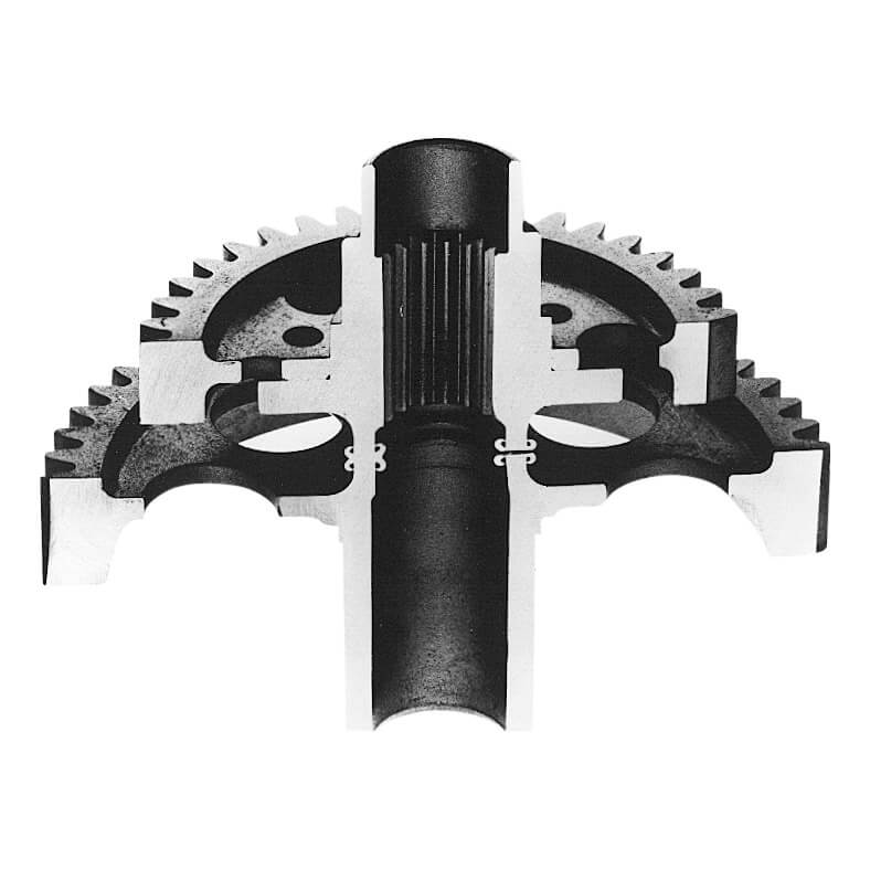 Cluster gear cross section