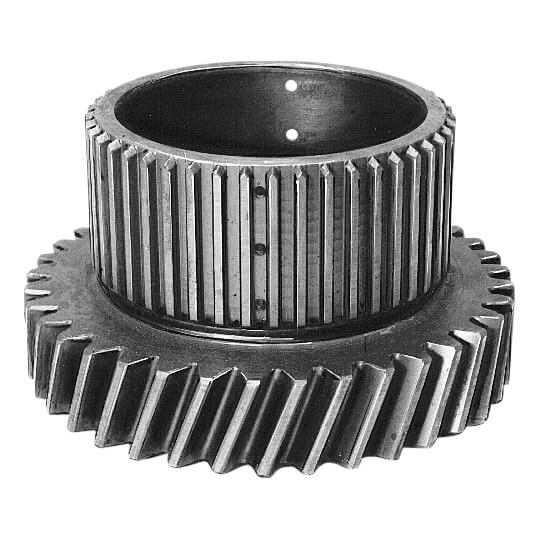 Two pre-finished transmission gears welded using precision piloted tooling