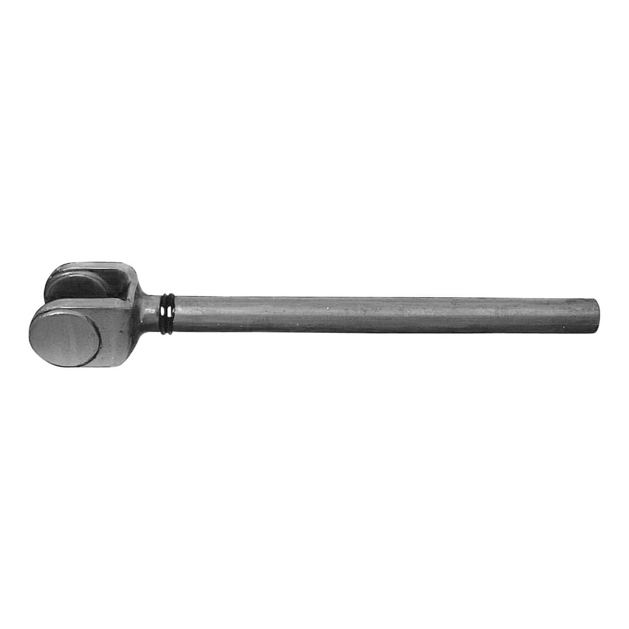 Bar stock welded to clevis forging for manufacture of large (5 inches (127 mm) diameter and larger) piston rods