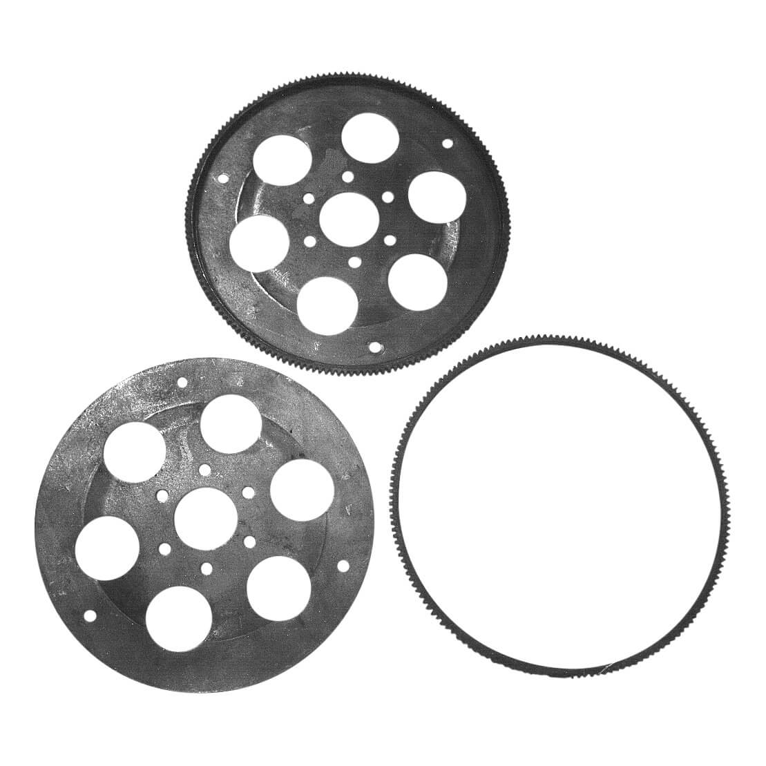 Rolled ring gear welded to flywheel stamping produces distortion-free flywheel ring gearauto