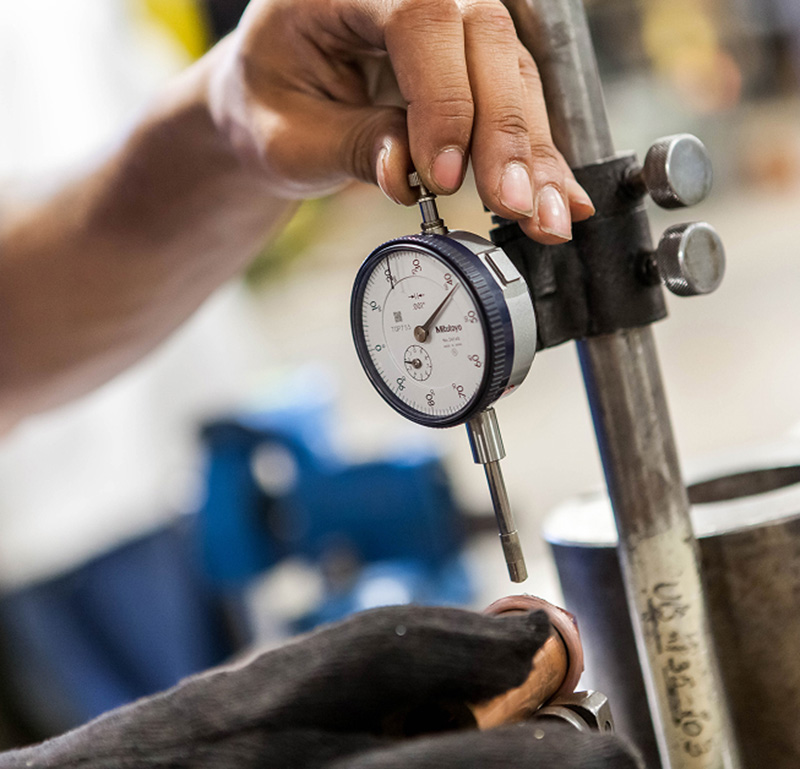 MTI on location pressure check up close.