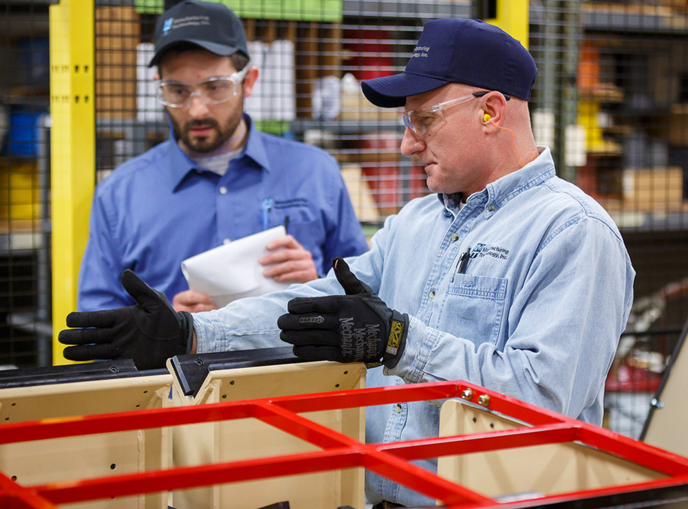 MTI worker demonstrating on the job.